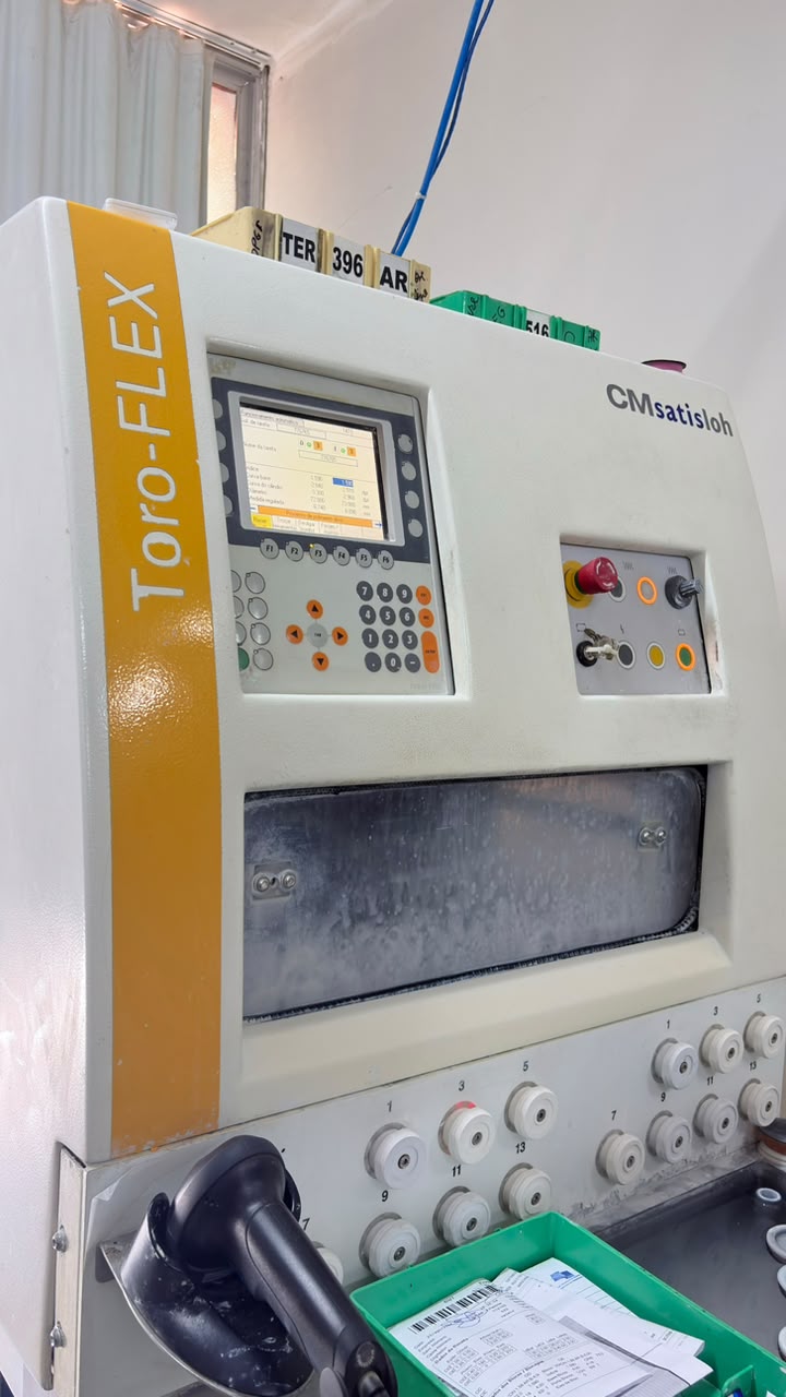 Painel de configuração do equipamento Toro-FLEX
